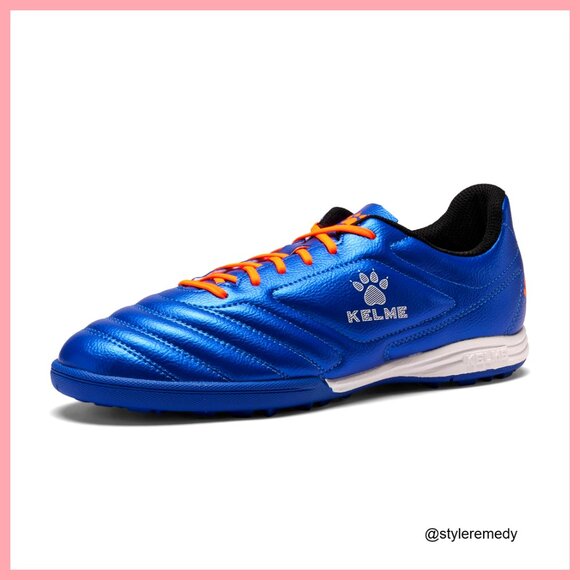 Faux Leather Turf Soccer Cleats, Lace-Up Athletic Shoes for Indoor main image 5